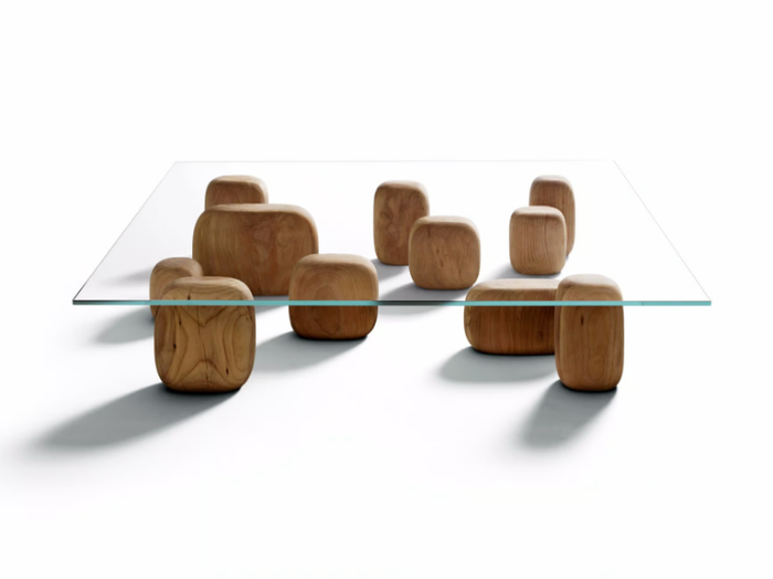 ISHI - Low square coffee table _ DE PADOVA